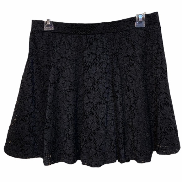 Joe Benbasset Dresses & Skirts - Black Lace Skater Circle Style Skirt